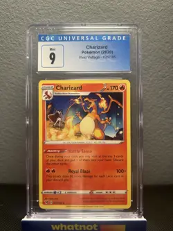 2020 Pokemon Charizard Vivid Voltage 025/185 CGC 9 - Image 1