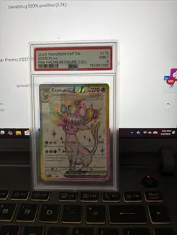 Pokemon TCG Espeon EX Prismatic Premium Collection Black Star Promo Psa 9 175 - Image 1