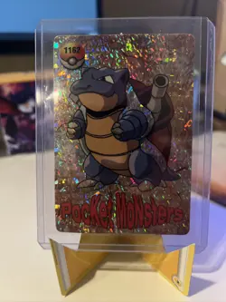 Pocket Monsters Blastoise 1162 Prism Sticker Holo Seel 1170 Misprint LP/NM - Image 1