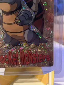 Pocket Monsters Blastoise 1162 Prism Sticker Holo Seel 1170 Misprint LP/NM - Image 2
