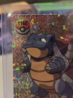 Pocket Monsters Blastoise 1162 Prism Sticker Holo Seel 1170 Misprint LP/NM - Image 4