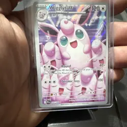 Pokemon TCG Wigglytuff Phantasmal Flames 105/094 Holo Rare 120 HP Stage 1 - Image 1
