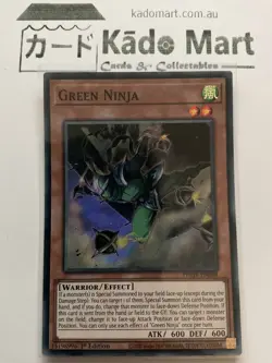 Green Ninja PHHY-EN098 Super Rare 1st Edition YuGiOh TCG Card - Image 1