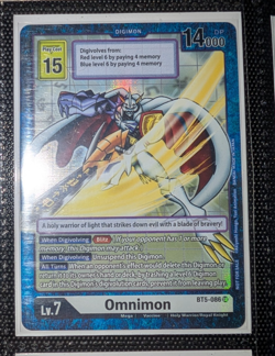 Digimon TCG - Omnimon BT5-086 SR - ALT ART - ACROSS TIME BOX PROMO - M/NM - Image 1