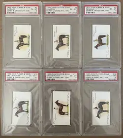 1933 JOHN PLAYER SONS DERBY GRAND NATIONAL WINNERS PSA COMPLETE SET #1 REGISTRY - Image 2
