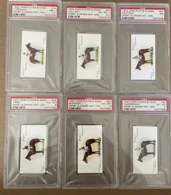 1933 JOHN PLAYER SONS DERBY GRAND NATIONAL WINNERS PSA COMPLETE SET #1 REGISTRY - Image 4