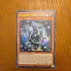 Yugioh 1x Ancient Gear Statue MZTM-EN045 Maze of the Master Ultra Rare 1st Ed NM - Image 1