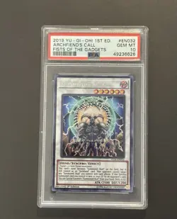 2019 Yugioh 1st Ed Archfiend’s Call Psa 10 - Image 1