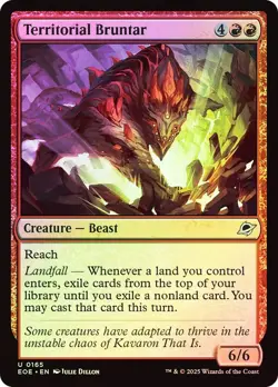 Foil Territorial Bruntar [Edge of Eternities] MTG - Image 1