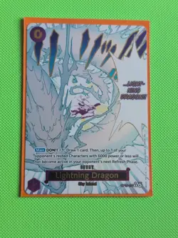 OP15-077 Lightning Dragon Alt Art One Piece Card Game TCG - Image 1