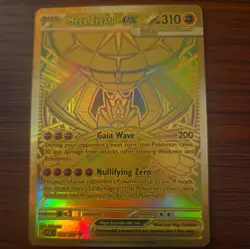 Mega Zygarde EX Gold Full Art Holo Pokemon TCG POR 124/088 Hyper Rare Gold - Image 1