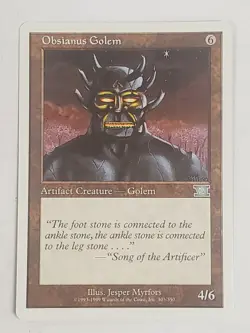 MTG Obsianus Golem (6th Edition/Artifact/U) - BGM - Image 1