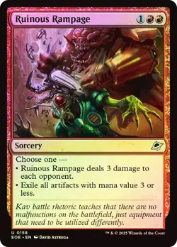 Foil Ruinous Rampage [Edge of Eternities] MTG - Image 1
