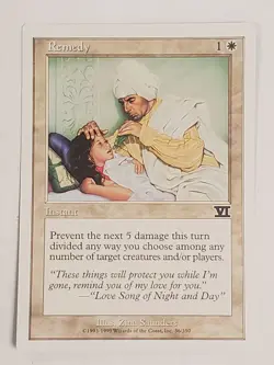 MTG Remedy (6th Edition/White/C) - BGM - Image 1