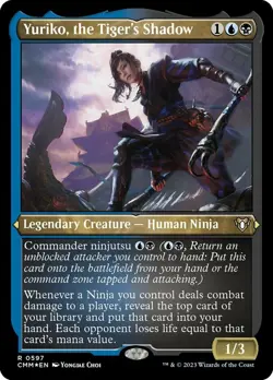 1 x Yuriko, the Tiger's Shadow - Foil Etched - Commander Masters - NM-Mint - MTG - Image 1