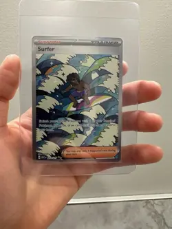 Pokemon Surfer Trainer Supporter Full Art Holo Rare Card 293/217 English TCG - Image 1