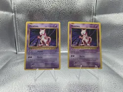 2x Mewtwo 51/108 LP Non-Holo Rare XY Evolutions 2016 Pokemon Card Evolutions - Image 1