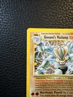 Pokemon TCG Holo Rare Card Giovanni's Machamp 6/132 Gym Challenge - Image 3
