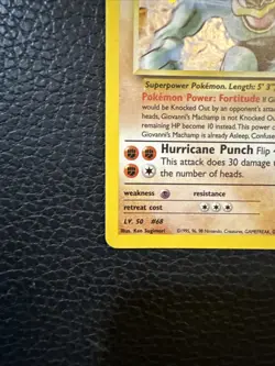 Pokemon TCG Holo Rare Card Giovanni's Machamp 6/132 Gym Challenge - Image 4