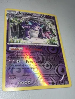 Pokemon card Nidoking 45/114 XY - Steam Siege Reverse Holo 1-9 - Image 1