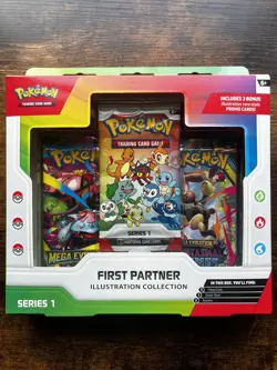 Pokemon TCG First Partner Series 1 Illustration Collection Sealed Box - Image 1
