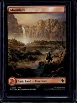 2025 Magic MTG Final Fantasy Mountain Foil #481 - Image 1