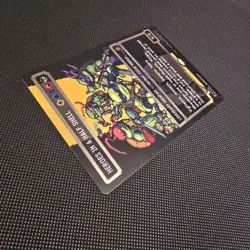 Heroes in a Half Shell (0096) (Borderless) (Pixel Surge Foil) TMNT Magic MTG NM - Image 4