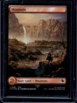2025 Magic MTG Final Fantasy Mountain Foil #481 - Image 1