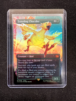 Magic The Gathering - Traveling Chocobo (Borderless) Final Fantasy Foil - Image 1