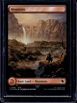 2025 Magic MTG Final Fantasy Mountain Foil #481 - Image 1