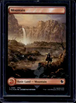 2025 Magic MTG Final Fantasy Mountain Foil #481 - Image 1