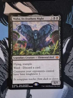 MTG #100 Maha, Its Feathers Night Bloomburrow Regular - Image 1