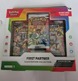 Pokemon TCG First Partner Illustration Collection Box Sealed New - Image 1