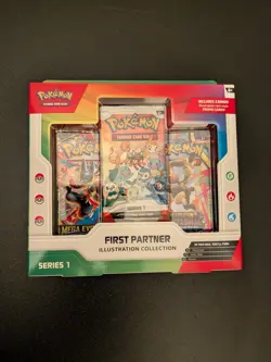 Pokemon First Partner Illustration Collection Series 1 Box New Sealed 30th Annv - Image 1