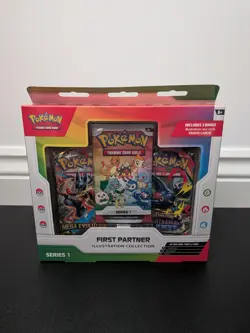 Pokemon First Partner Illustration Collection Series 1 Box New Sealed 30th Annv - Image 2