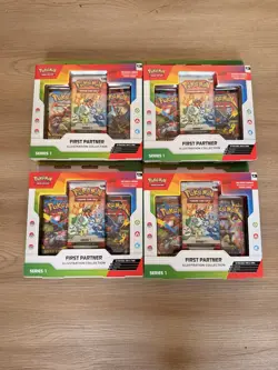 SEALED - Pokemon First Partner Illustration Collection Series 1 Box - LOT OF 4 - Image 1