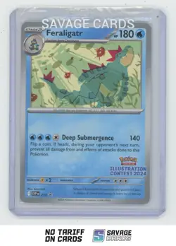 2025 Pokemon SVP Ullustration Contest BSP Sealed Feraligatr #213 - Image 1