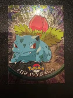 2000 Topps Chrome Pokemon TV Animation Foil #02 Ivysaur - Image 1