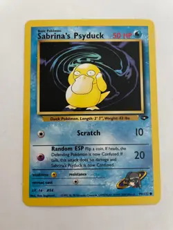 Pokemon Sabrina's Psyduck Gym Challenge 99/132 Unlimited, NM - Image 1