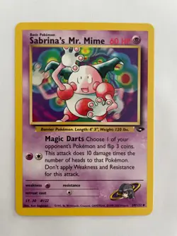 Sabrina's Mr. Mime 59/132 - Pokemon TCG Gym Challenge Set - Uncommon, NM - Image 1