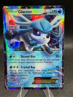 Glaceon EX 20/124 - XY Fates Collide Pokemon TCG - LP/NM - Image 1