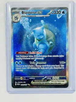 Pokemon Scarlet & Violet 151 TCG Blastoise EX 200/165 Special Illustration Mint - Image 1