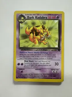 Pokemon Dark Kadabra Uncommon Team Rocket 39/82 - LP - Image 1