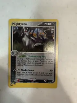 Pokemon EX Ruby & Sapphire Mightyena Holo Rare E-Reader 2003 10/109 - Image 1
