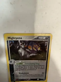 Pokemon EX Ruby & Sapphire Mightyena Holo Rare E-Reader 2003 10/109 - Image 2