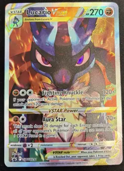 Pokemon TCG Lucario Vstar SWSH 291 Black Star Promo - Image 1