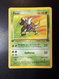 1999 Pokemon - Pinsir #25/64 - Jungle 1st Edition - Rare - LP+ - Image 1