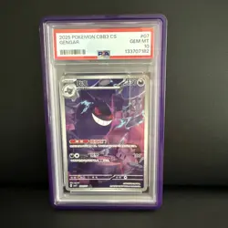 2025 POKEMON SIMPLIFIED CHINESE CBB3 C-GEM PACK VOL 3 #07 GENGAR PSA 10 - Image 1