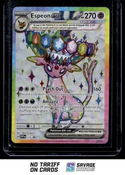 2025 Pokemon Scarlet & Violet - Black Star Promos Espeon ex #175 - Image 1