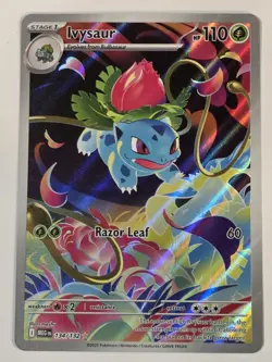 Pokemon TCG Ivysaur 134/132 Me01: Mega Evolution IR Illustration Rare NM - Image 2